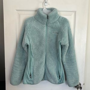 Columbia full zip.   Size XS.   Aqua color.